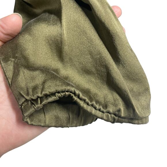 EILEEN FISHER The Fisher Project Olive Vintage Wash Silk Jumpsuit S FAIR COND - Picture 9 of 9